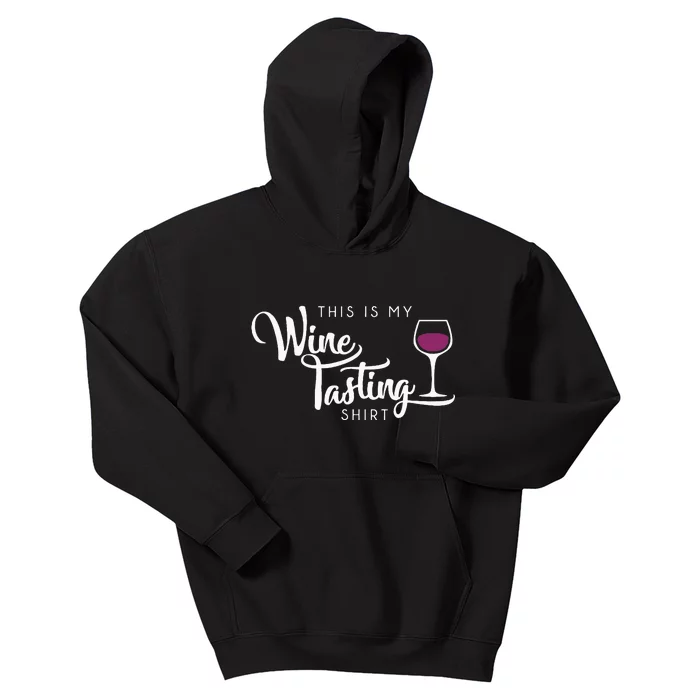 Wine Tasting Funny Cute Drinking Wine Lover Gift Kids Hoodie