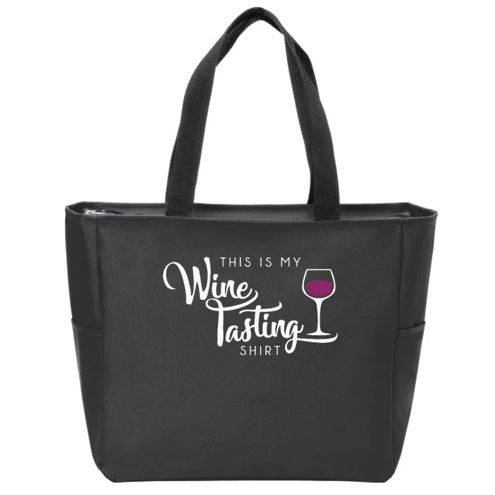 Wine Tasting Funny Cute Drinking Wine Lover Gift Zip Tote Bag