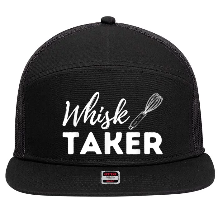 Whisk Taker Funny Cupcake Baker Pastry Baking Gift 7 Panel Mesh Trucker Snapback Hat