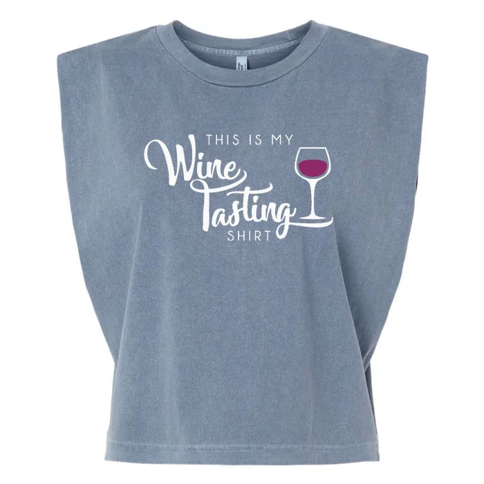 Wine Tasting Funny Cute Drinking Wine Lover Gift Garment-Dyed Women's Muscle Tee