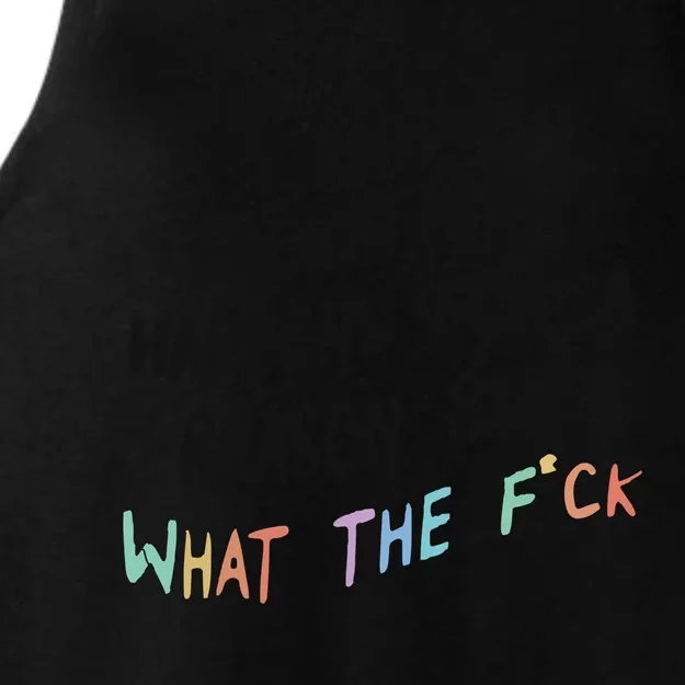 What The Fuck Hoodie Aesthetic Ladies Tri-Blend Wicking Tank