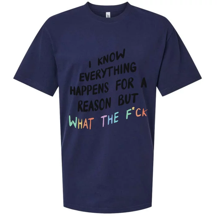 What The Fuck Hoodie Aesthetic Sueded Cloud Jersey T-Shirt