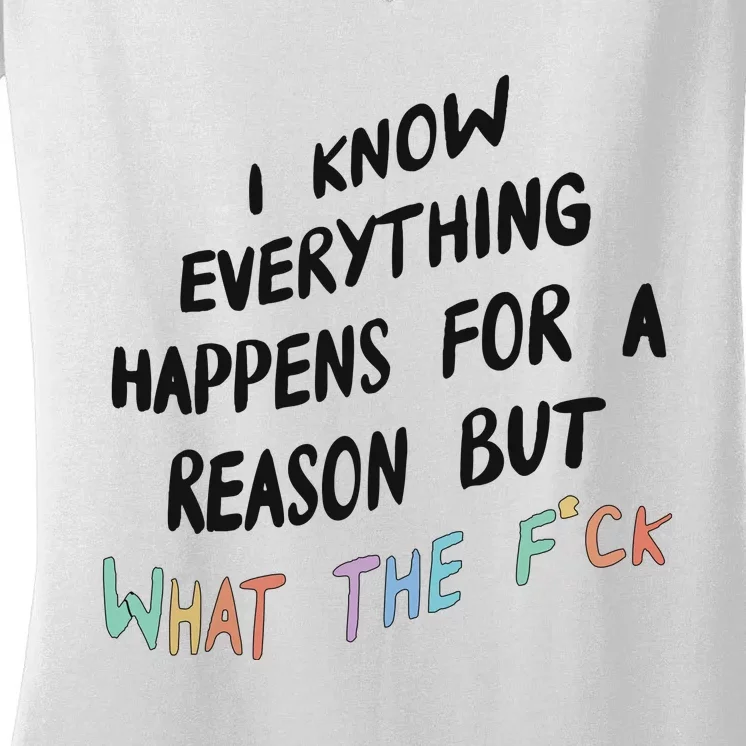 What The Fuck Hoodie Aesthetic Women's V-Neck T-Shirt