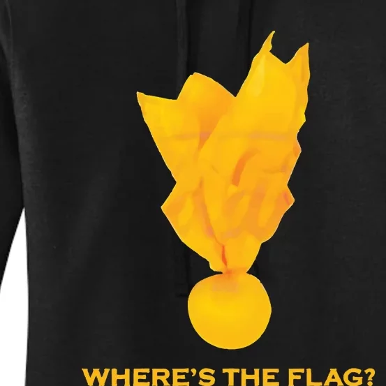 Wheres The Flag Football Penalty Flag Women's Pullover Hoodie