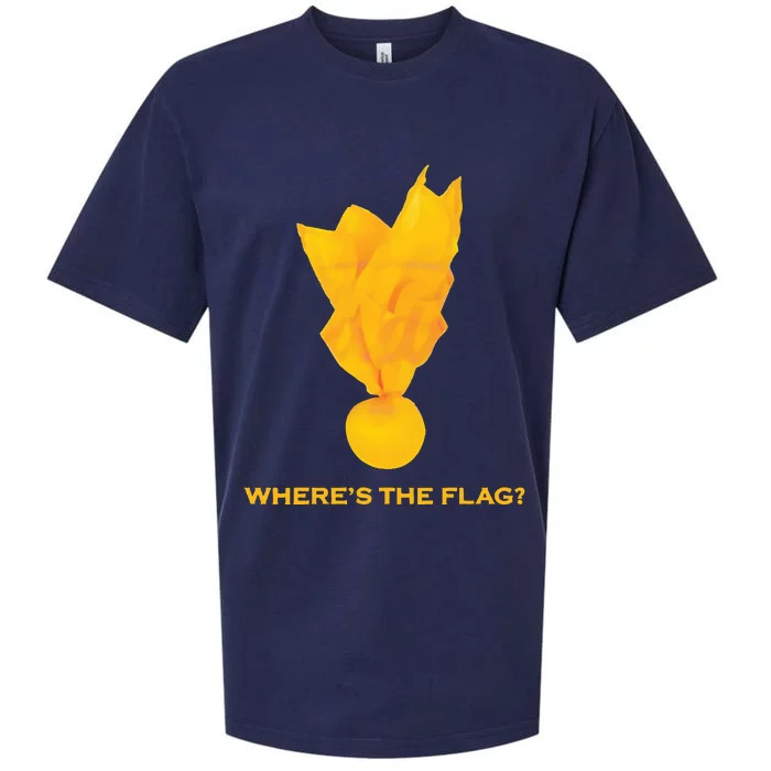 Wheres The Flag Football Penalty Flag Sueded Cloud Jersey T-Shirt