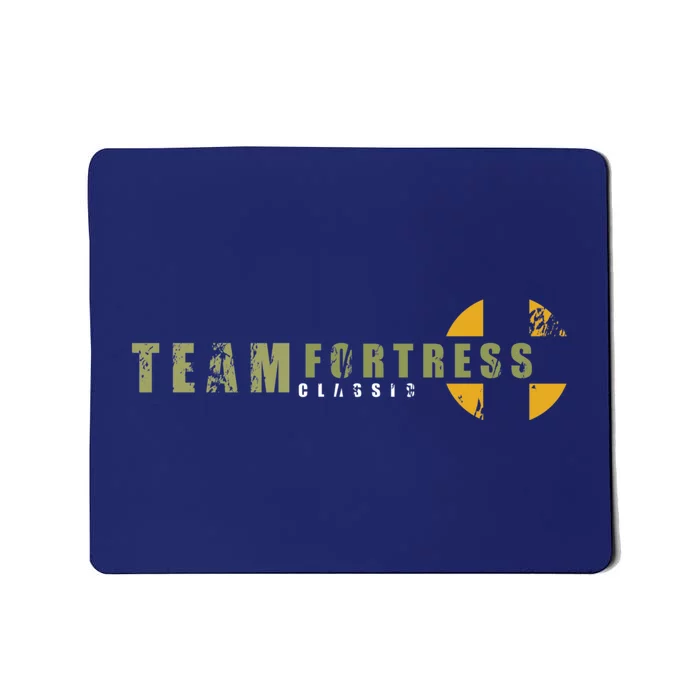 Worn Team Fortress Word Logo Mousepad