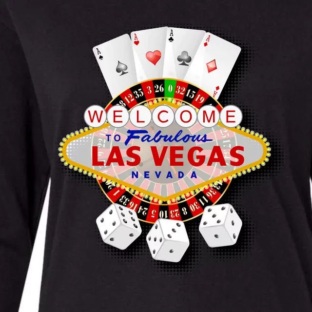 Welcome To Fabulous Las Vegas Womens Cotton Relaxed Long Sleeve T-Shirt