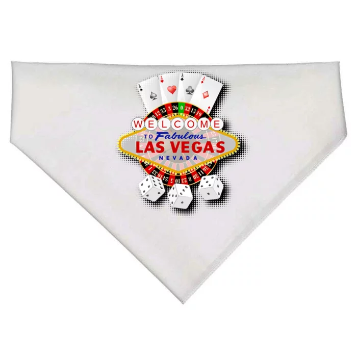 Welcome To Fabulous Las Vegas USA-Made Doggie Bandana