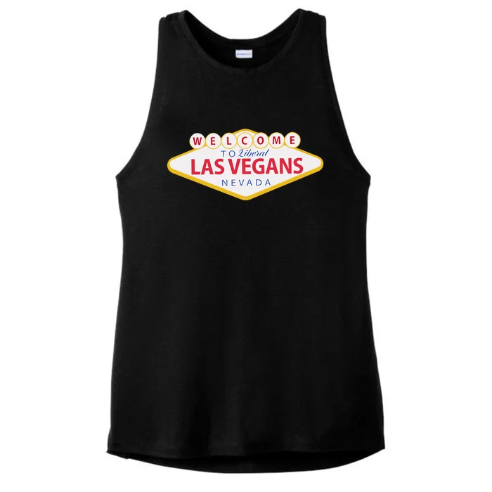 Welcome To Fabulous Las Vegas Nevada Ladies Tri-Blend Wicking Tank