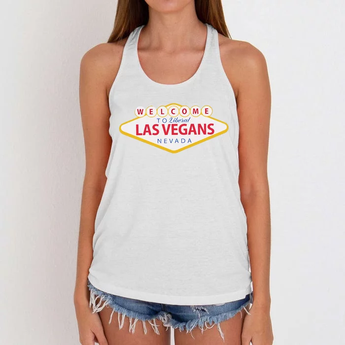 Welcome To Fabulous Las Vegas Nevada Women's Knotted Racerback Tank