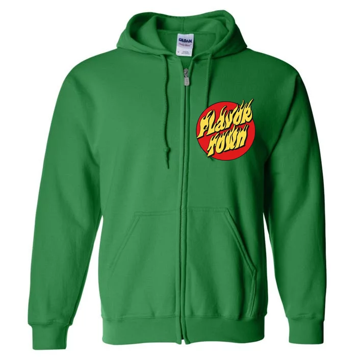 Welcome To Flavortown Mayor Of Flavor Town Funny Meme Full Zip Hoodie