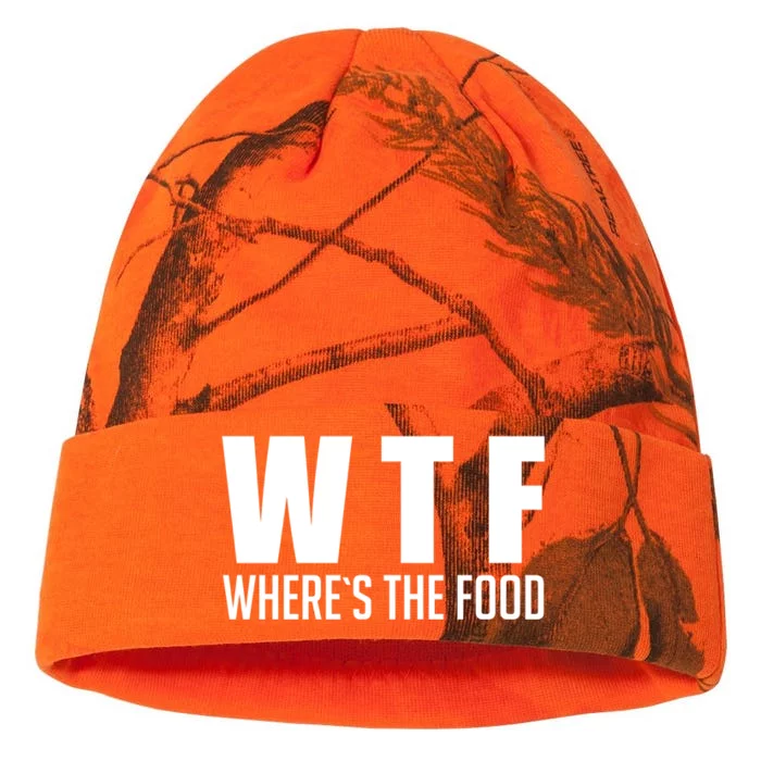 Wheres The Food Gift Funny Wtf Gift Kati - 12in Camo Beanie