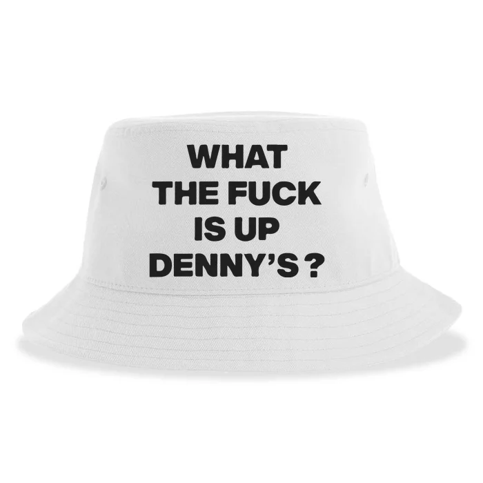 What The Fuck Is Up Dennys Blink Sustainable Bucket Hat