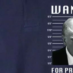 Wanted Trump For President - Trump Mug Shot Never Surrender Softstyle Adult Sport Polo