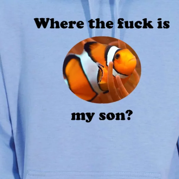 Where The Fuck Is My Son? Funny Unisex Surf Hoodie