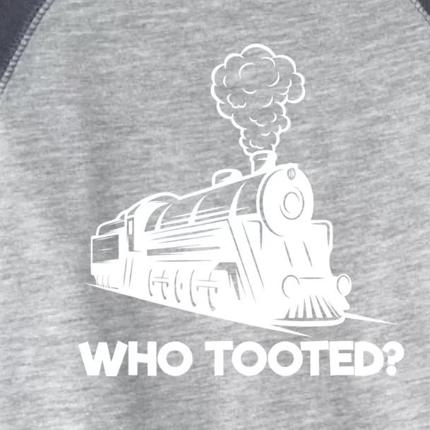 Who Tooted Funny Train Lovers & Railroad Model Trains Toddler Fine Jersey T-Shirt