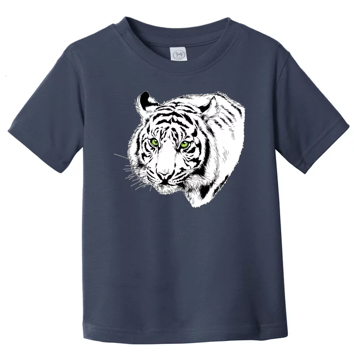 White Tiger Face Toddler T-Shirt