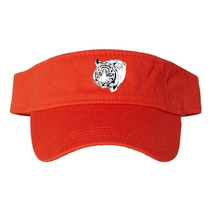 White Tiger Face Valucap Bio-Washed Visor