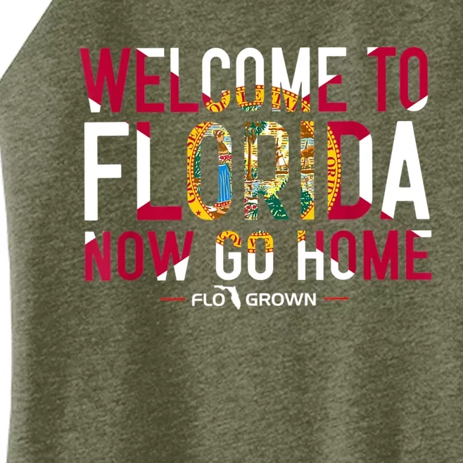 Welcome To Florida Now Go Home Women’s Perfect Tri Rocker Tank