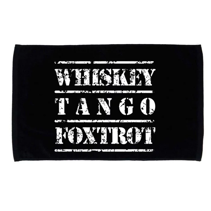 Whiskey Tango Foxtrot Military Design Microfiber Hand Towel