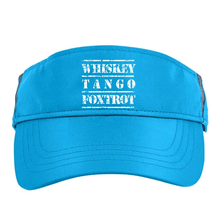 Whiskey Tango Foxtrot Military Design Adult Drive Performance Visor