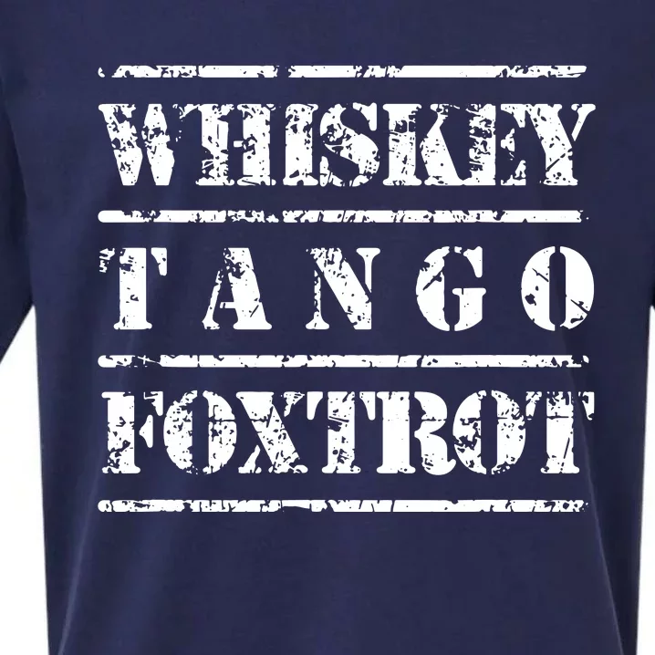 Whiskey Tango Foxtrot Military Design Sueded Cloud Jersey T-Shirt