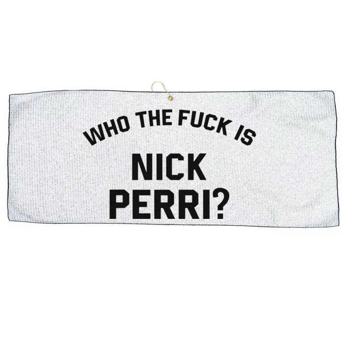 Who The Fuck Is Nick Perri Large Microfiber Waffle Golf Towel