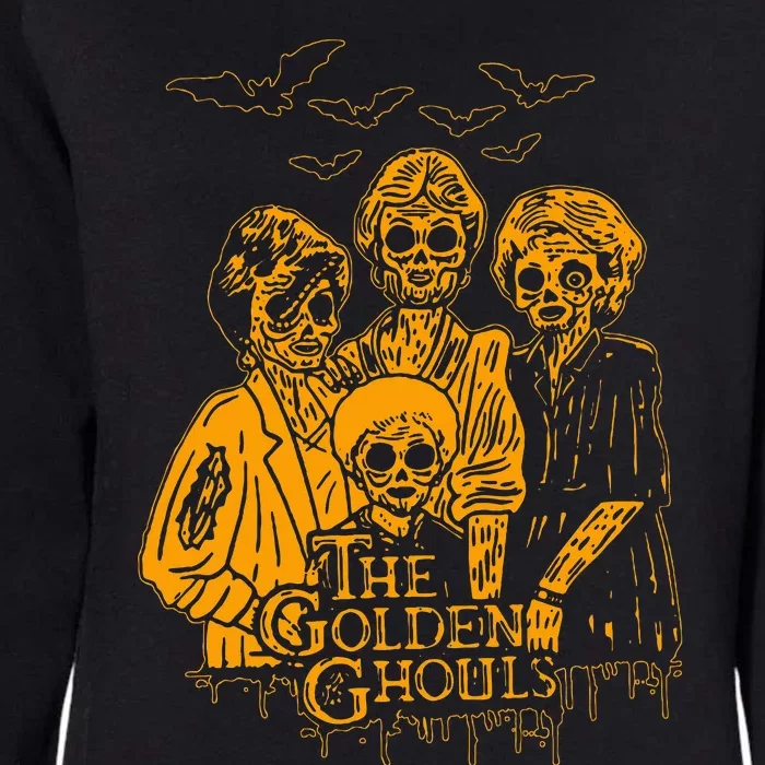 Women The Golden Ghouls Skeleton Bat Halloween Costumes Womens California Wash Sweatshirt