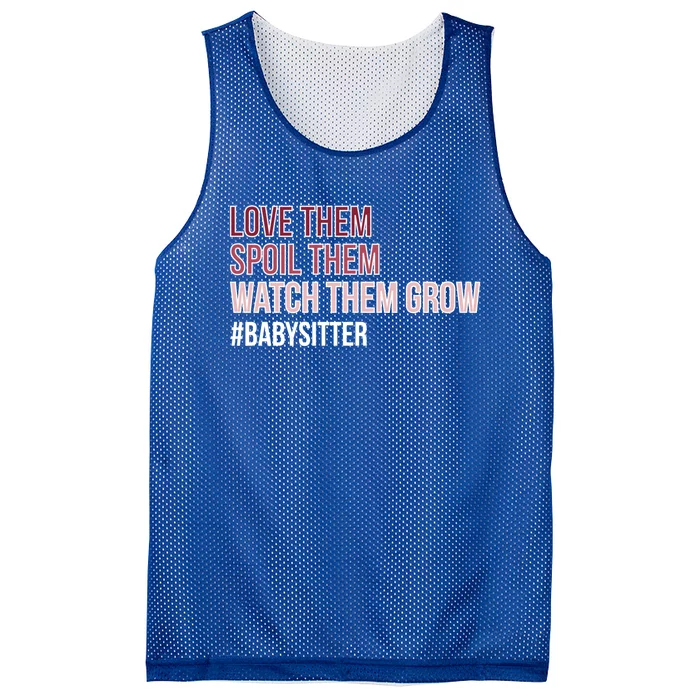 Watch Them Grow Sitter Sitting Cool Gift Mesh Reversible Basketball Jersey Tank