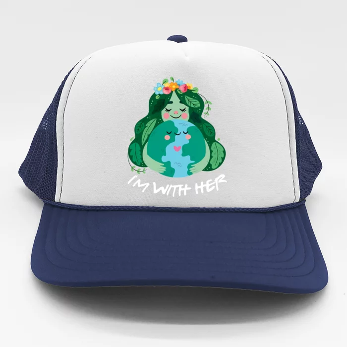 Wear This Green Eco Save The Planet Protect Trees Nature Cute Gift Trucker Hat