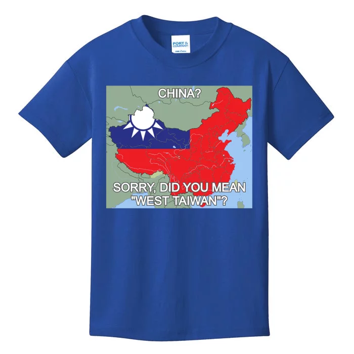 West Taiwan Gift Taiwan Map West Taiwan Meaningful Gift Kids T-Shirt