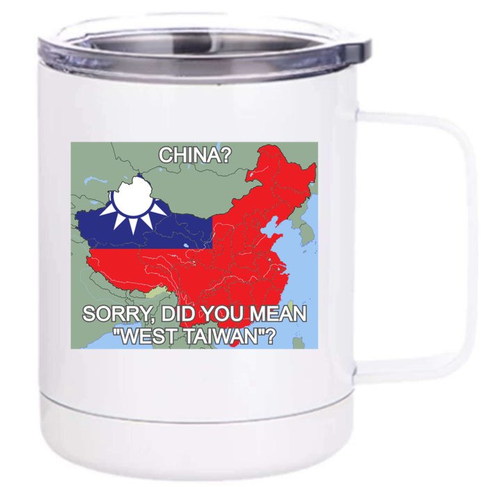 West Taiwan Gift Taiwan Map West Taiwan Meaningful Gift Front & Back 12oz Stainless Steel Tumbler Cup