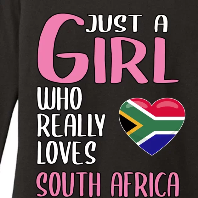 Wo Travel Gift Just A Who Really Loves South Africa Gift Womens CVC Long Sleeve Shirt