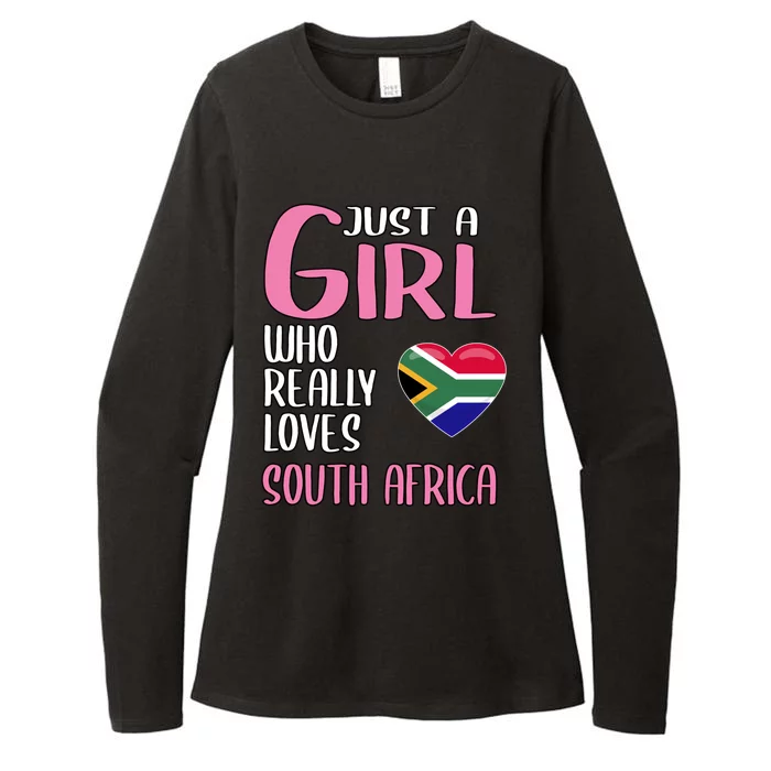 Wo Travel Gift Just A Who Really Loves South Africa Gift Womens CVC Long Sleeve Shirt