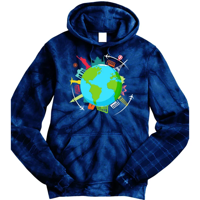 World Traveler Gifts For International World Travelers Tie Dye Hoodie