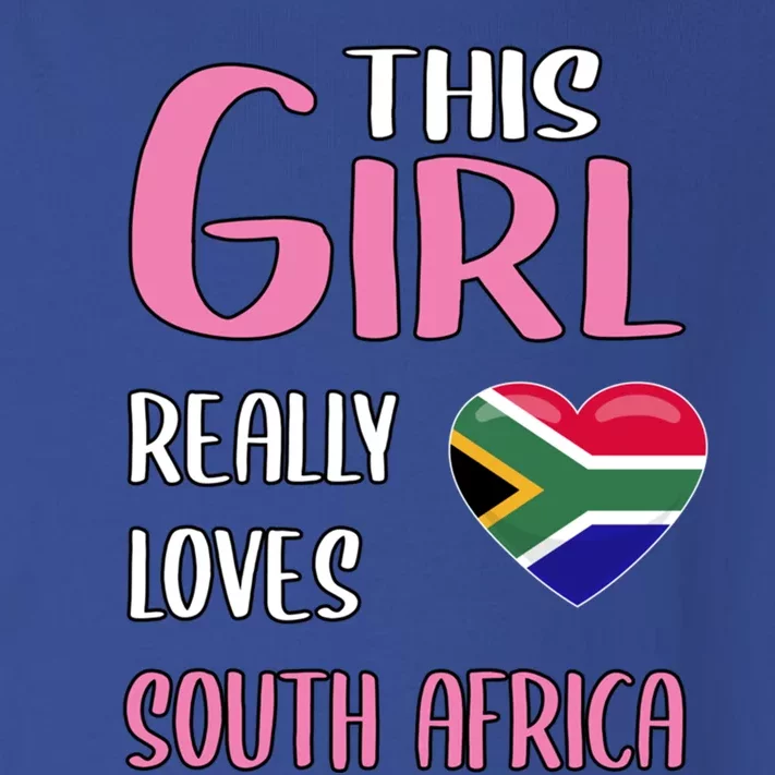 Wo Traveling Gift This Really Loves South Africa Gift Toddler Long Sleeve Shirt