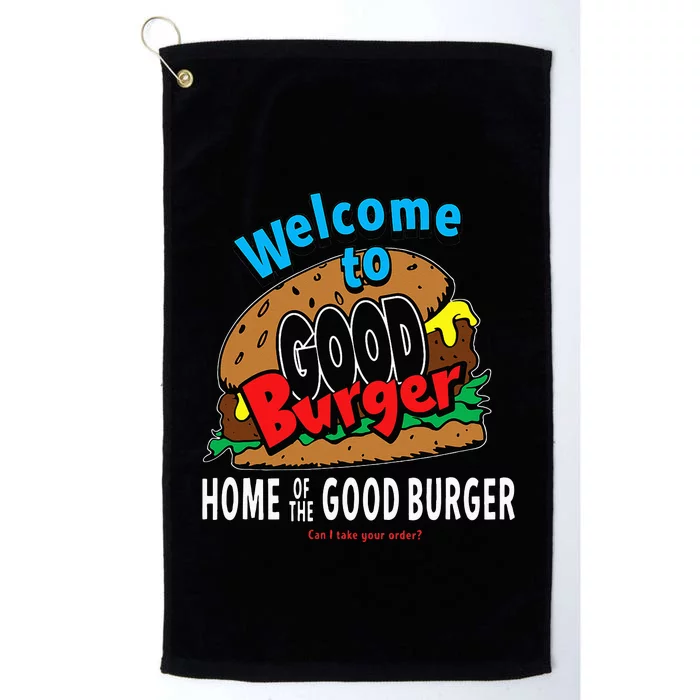 Welcome To Good Burger Can I Take Your Order Platinum Collection Golf Towel