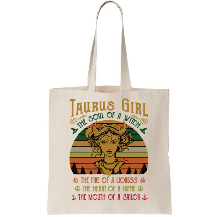 Womens Taurus Girl The Soul Of A Witch The Fire Of A Lioness Tote Bag