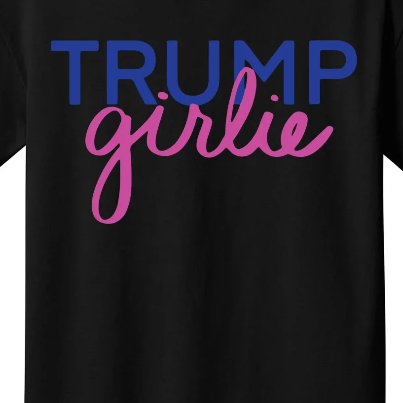 Women Trump Girl Trump Girlie Blue Kids T-Shirt