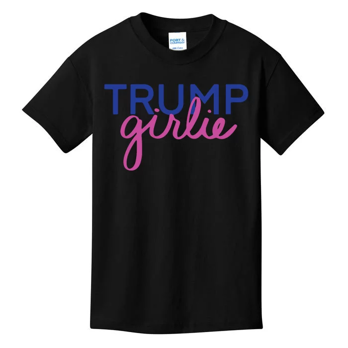 Women Trump Girl Trump Girlie Blue Kids T-Shirt