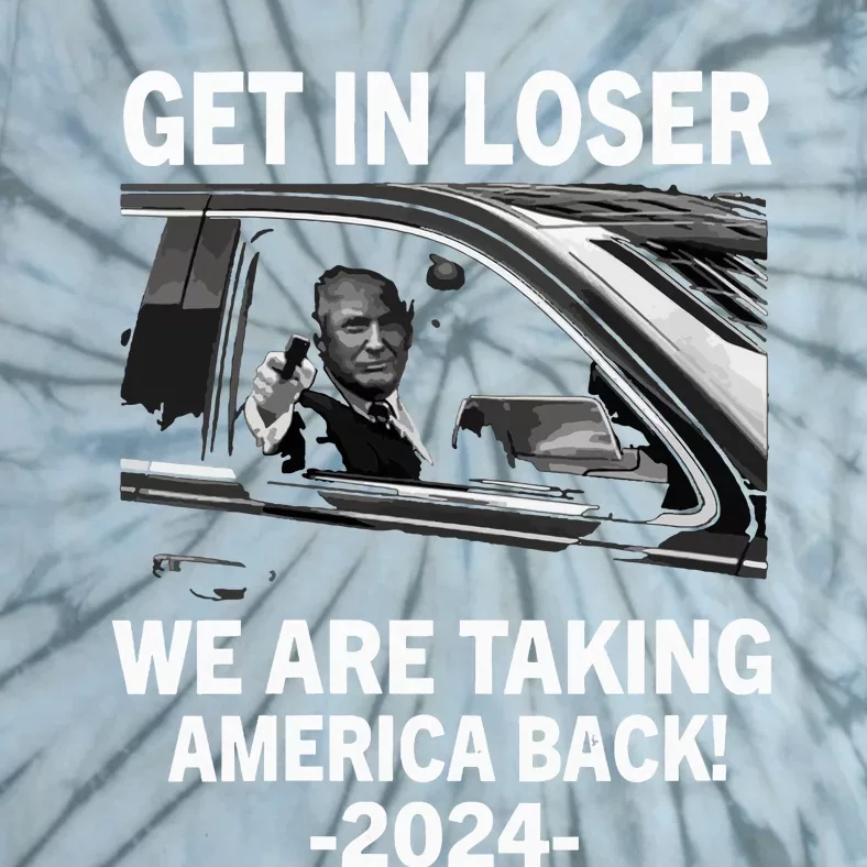 Women Trump Get In Loser We Are Taking America Back Trump 2024 Vneck Tie-Dye T-Shirt