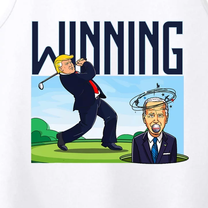 Winning Trump Golf And Biden American Presidential Debate Performance Tank