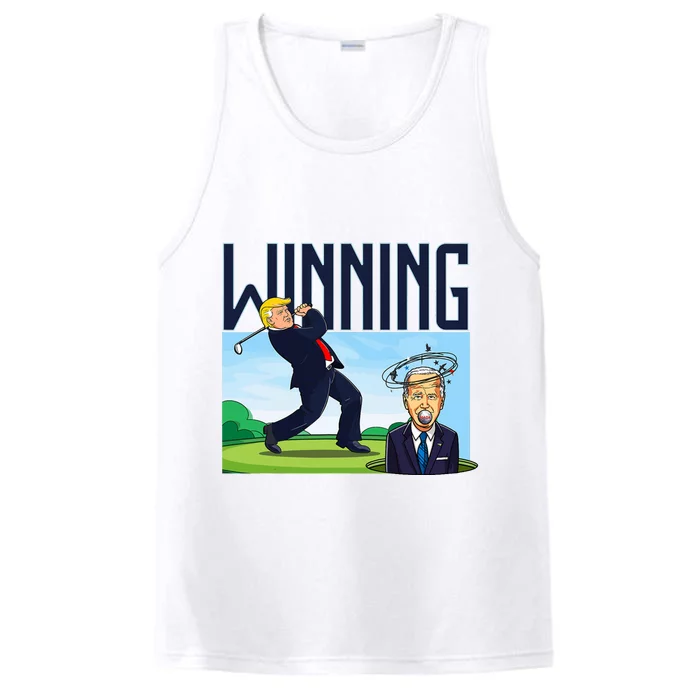 Winning Trump Golf And Biden American Presidential Debate Performance Tank