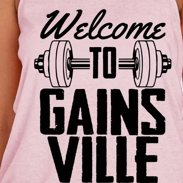 Welcome To Gainesville Women's Knotted Racerback Tank