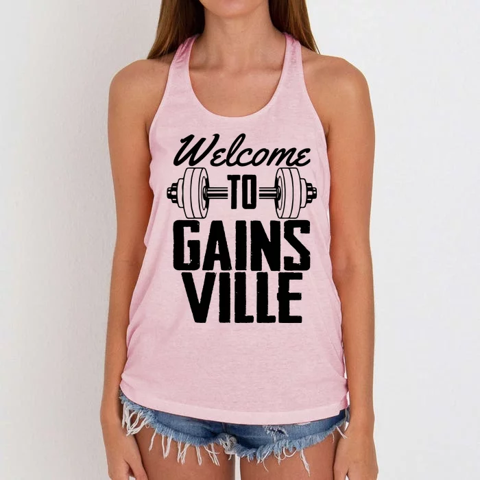 Welcome To Gainesville Women's Knotted Racerback Tank