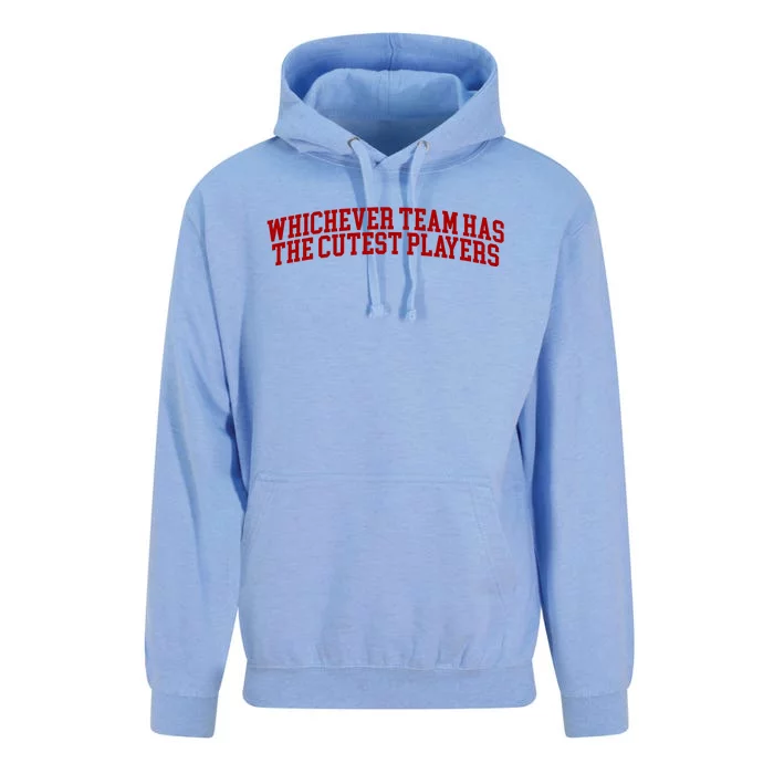 Whichever Team Has The Cutest Players Unisex Surf Hoodie