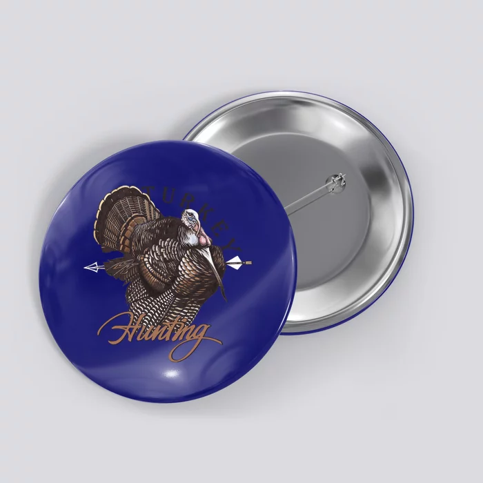 Wild Turkey Hunting Gift Button