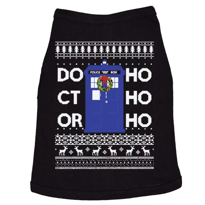 Who Tardis Ho Ho Ho Christmas Doctor Doggie Tank