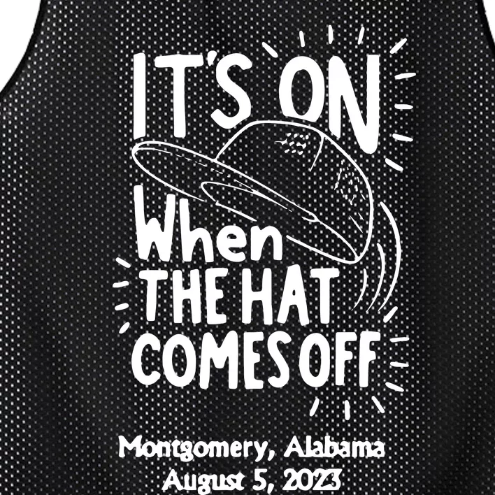 When The Hat Comes Montgomery Brawl Riverfront Montgomery Alabama Mesh Reversible Basketball Jersey Tank