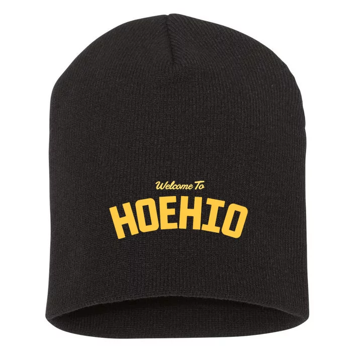 Welcome To Hoehio Short Acrylic Beanie